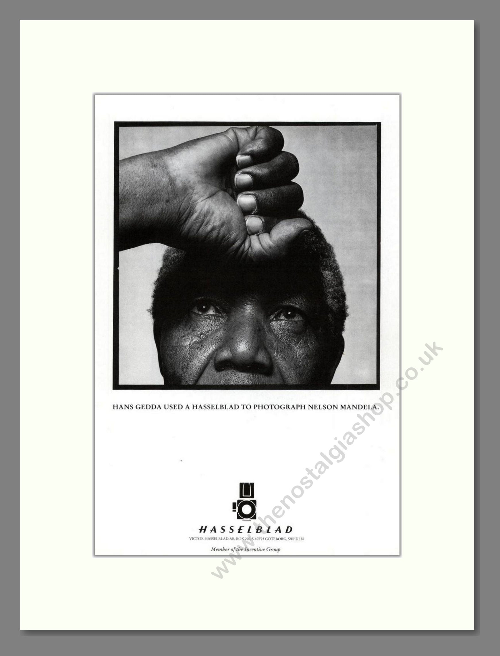 Hasselblad - Hans Gedda. Vintage Advert 1993 (ref AD68214)