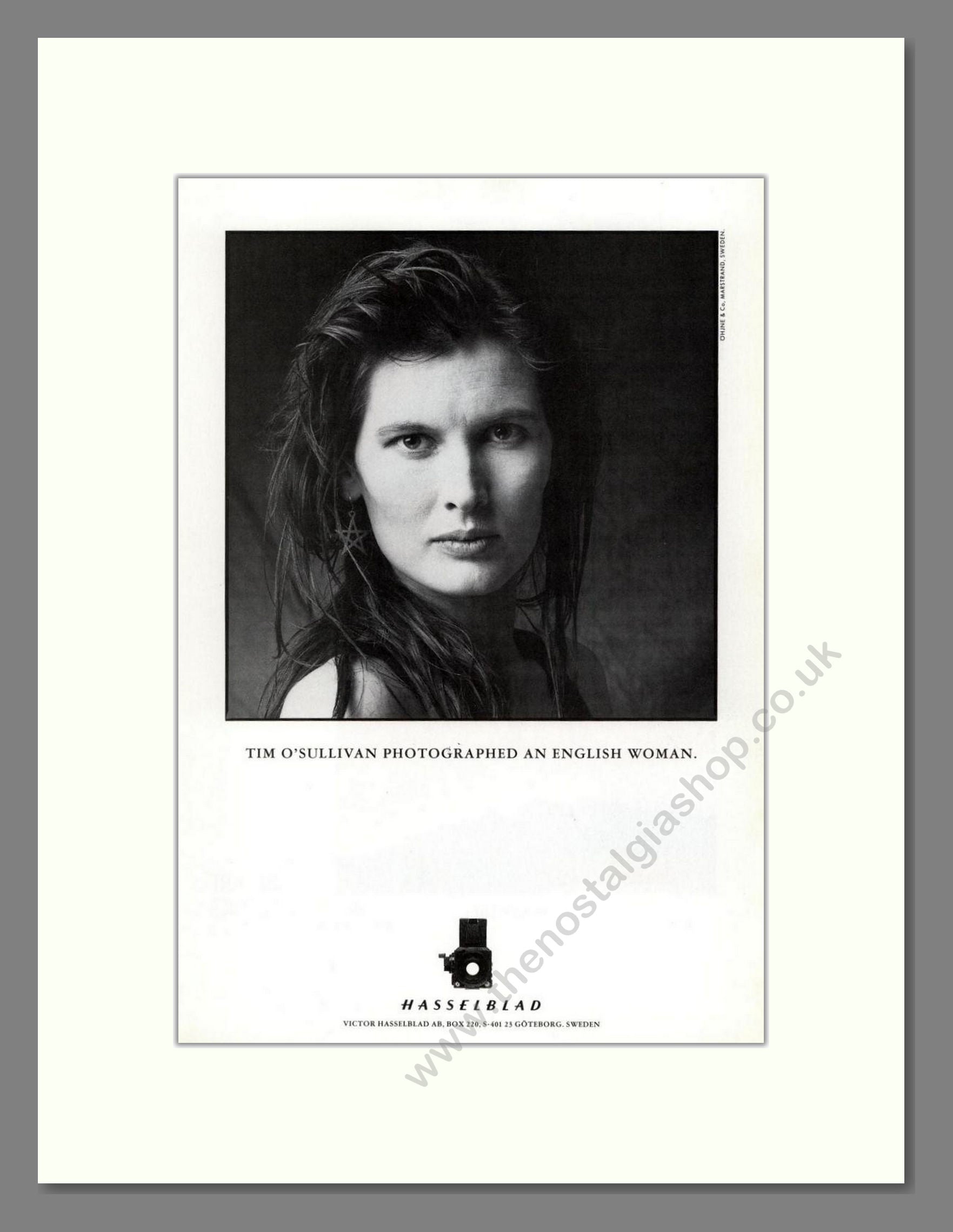 Hasselblad - Tim O'Sullivan. Vintage Advert 1989 (ref AD68215)