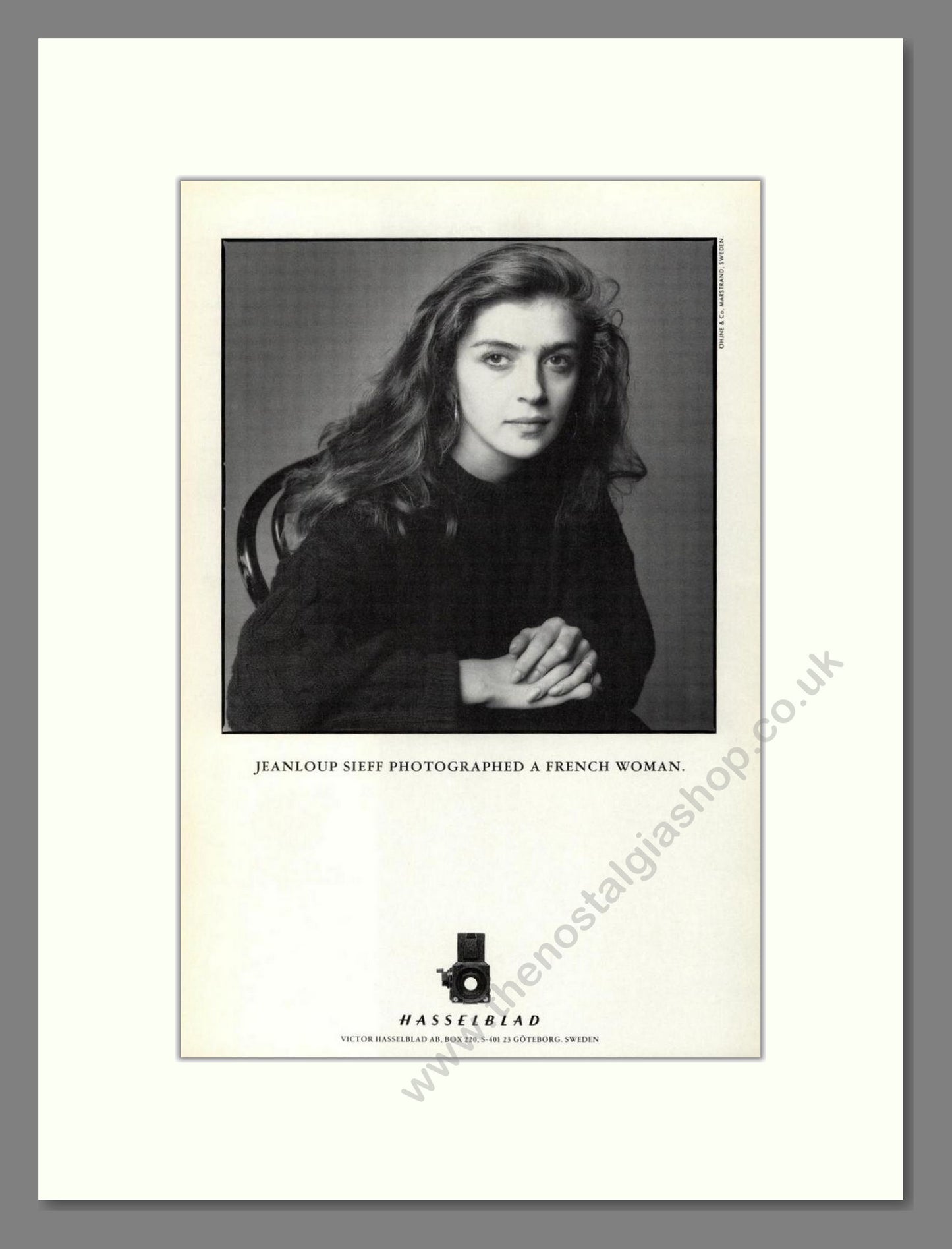 Hasselblad - Jeanloup Sieff. Vintage Advert 1989 (ref AD68216)