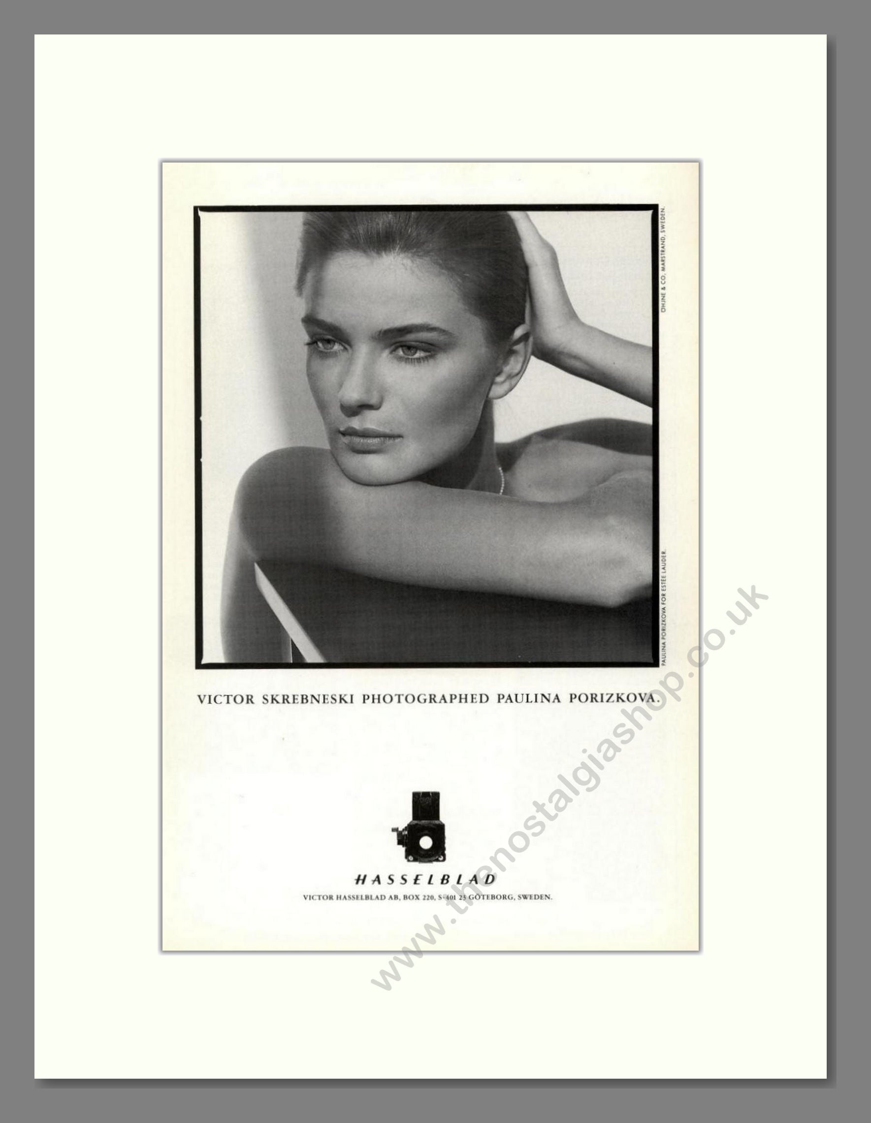 Hasselblad - Victor Skrebneski. Vintage Advert 1991 (ref AD68220)