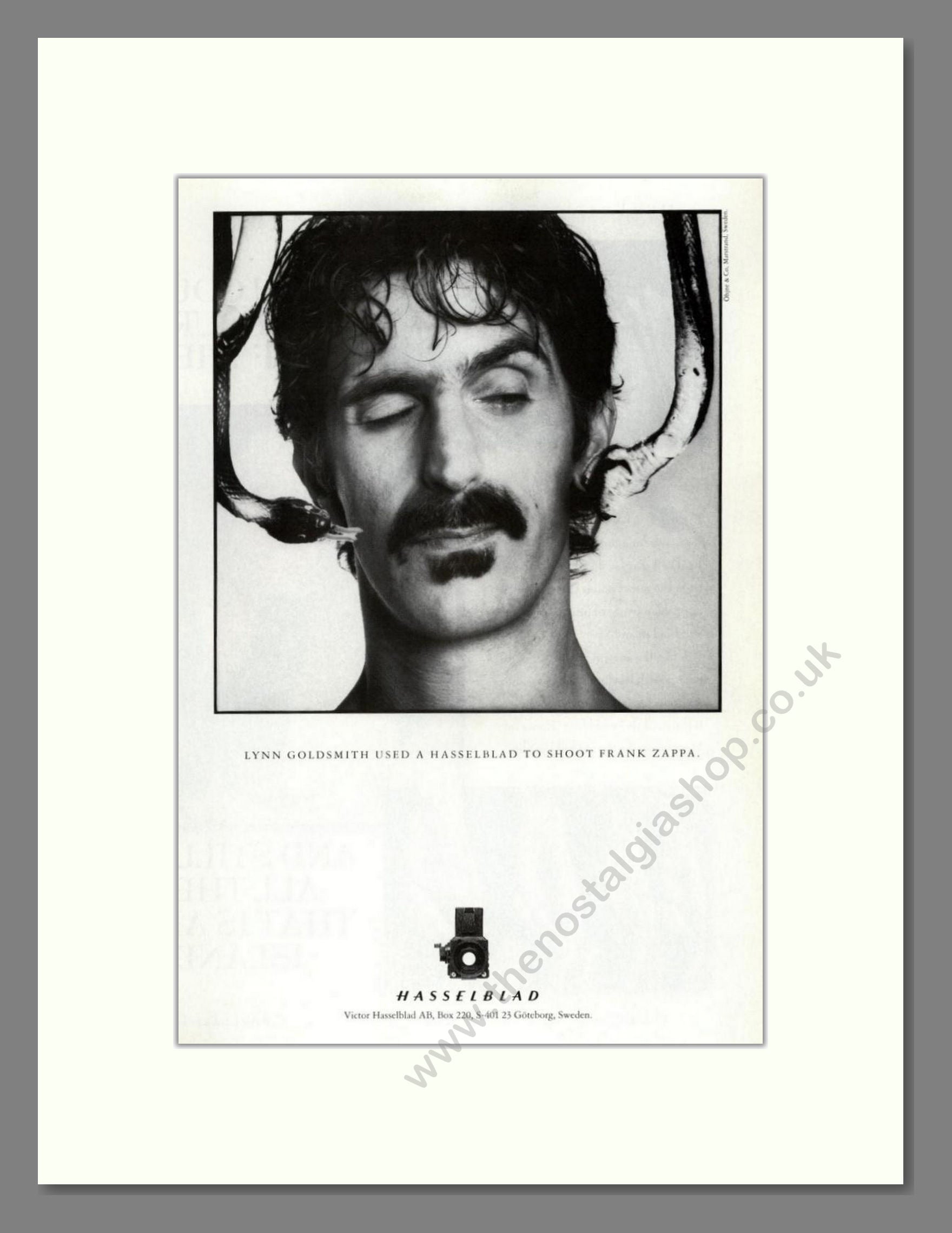 Hasselblad - Lynn Goldsmith. Vintage Advert 1988 (ref AD68222)
