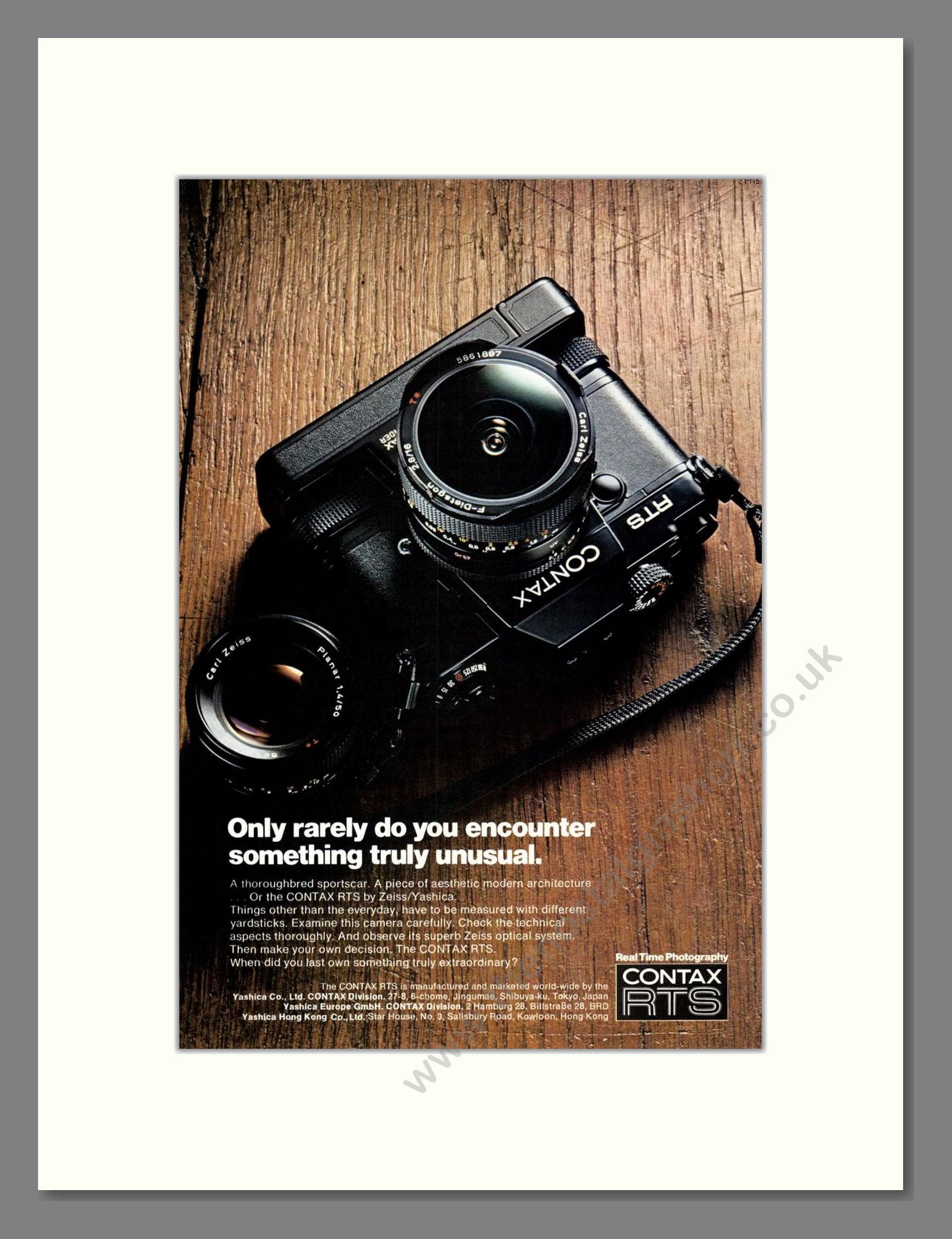 Contax - RTS. Vintage Advert 1977 (ref AD68228)