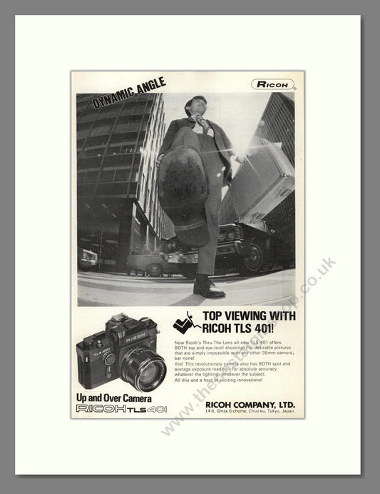 Ricoh - TLS401. Vintage Advert 1971 (ref AD68229)
