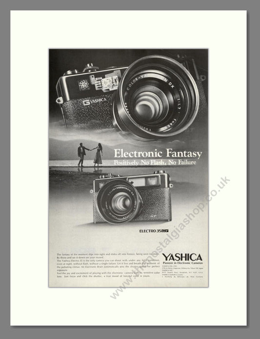 Yashica - Electro 35 GT. Vintage Advert 1971 (ref AD68255)
