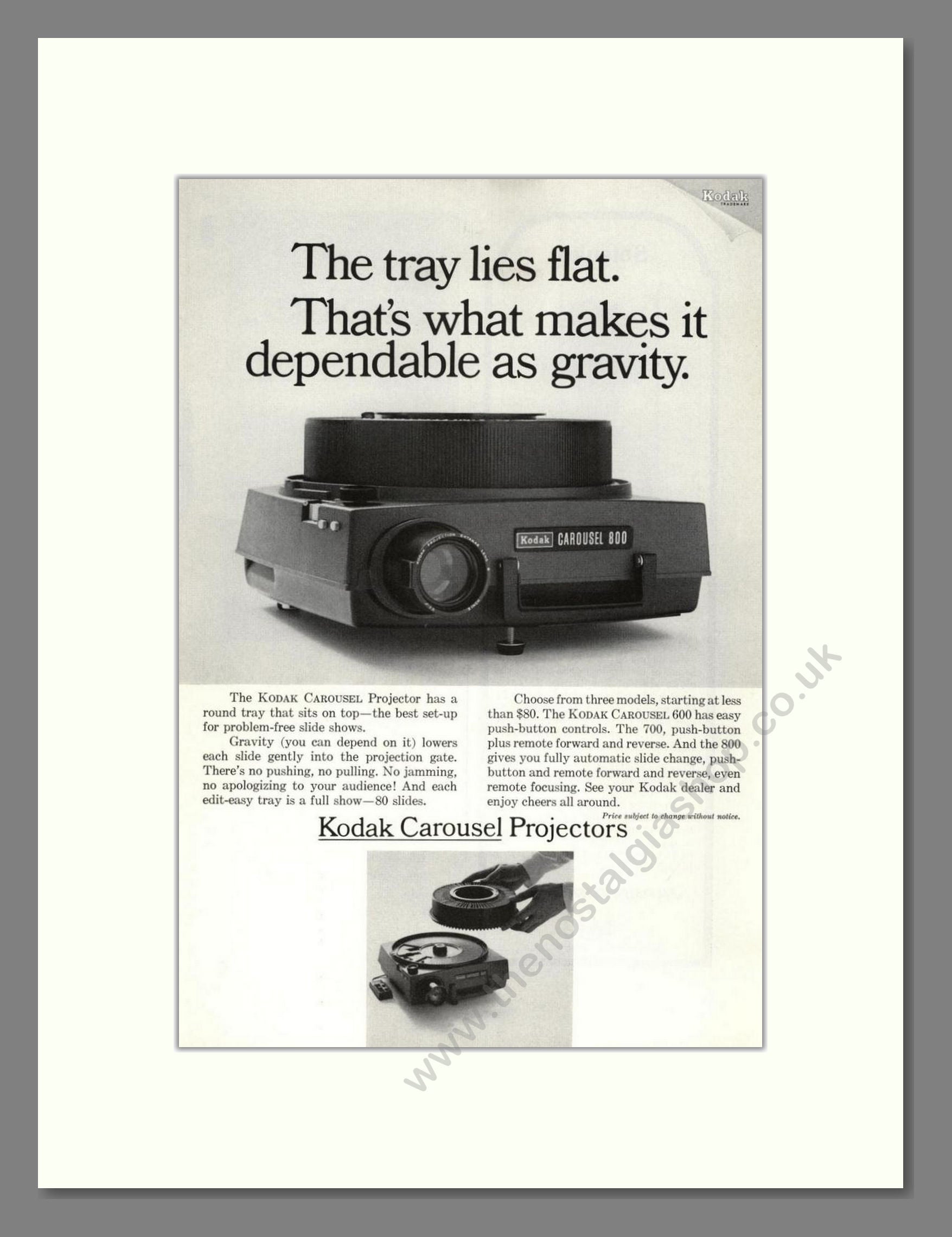 Kodak - Carousel Projectors. Vintage Advert 1967 (ref AD68259)