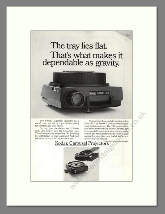 Kodak - Carousel Projectors. Vintage Advert 1967 (ref AD68259)