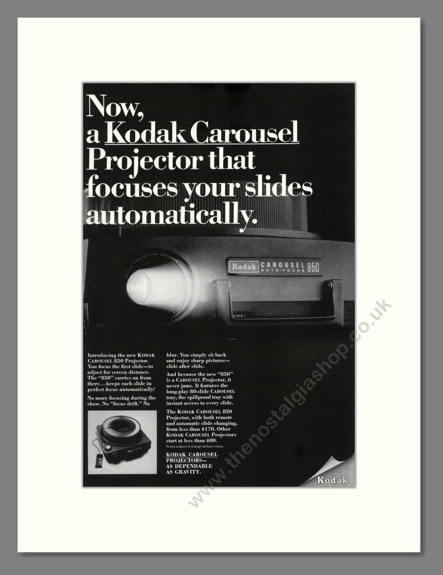 Kodak - Carousel Projectors. Vintage Advert 1967 (ref AD68260)