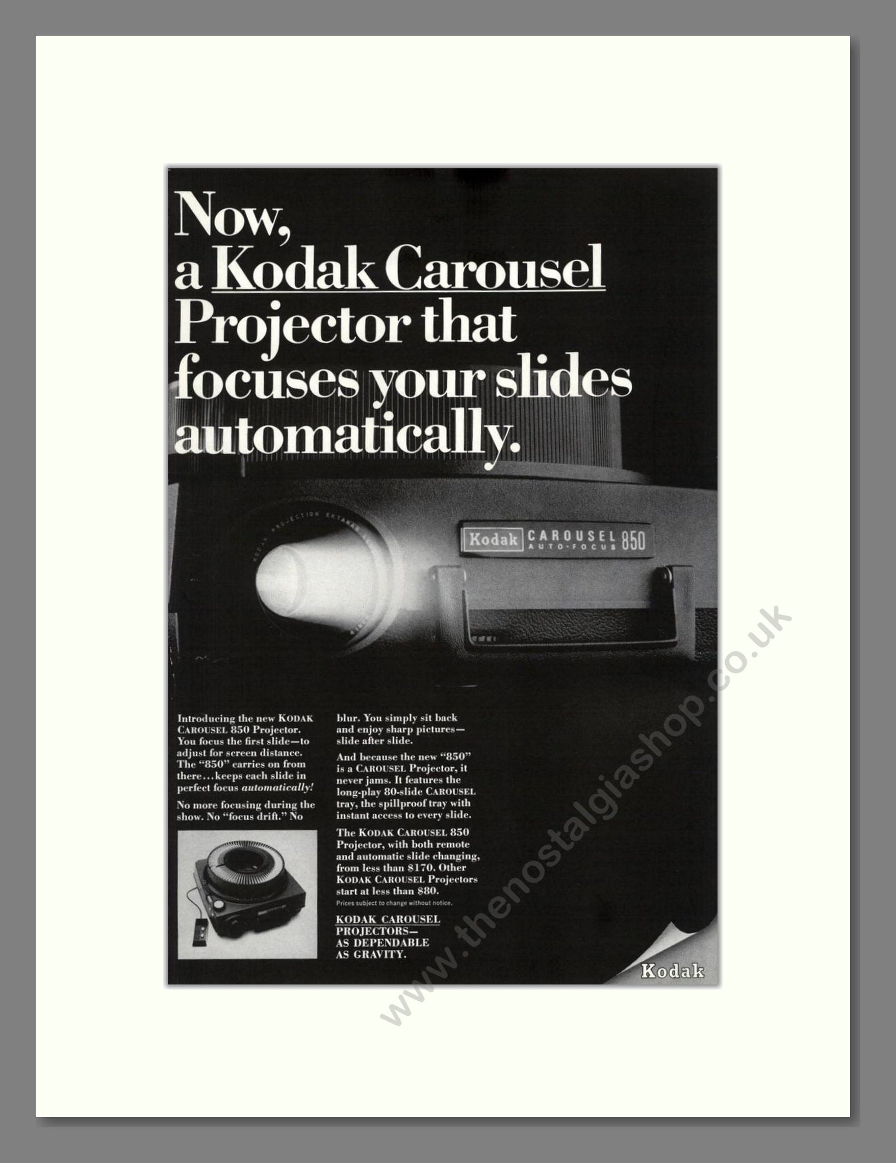 Kodak - Carousel Projectors. Vintage Advert 1967 (ref AD68260)
