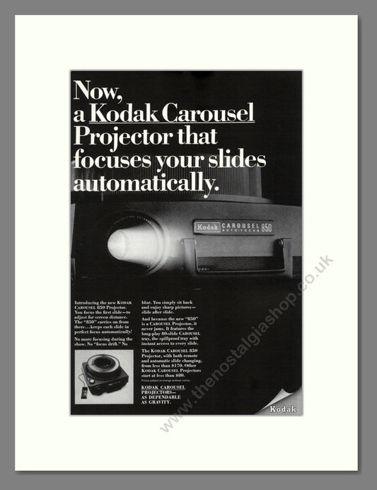 Kodak - Carousel Projectors. Vintage Advert 1967 (ref AD68260)