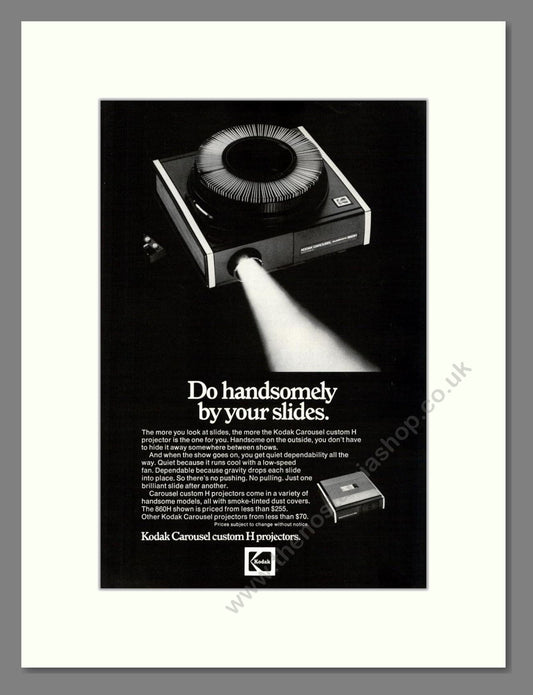 Kodak - Carousel Projectors. Vintage Advert 1974 (ref AD68261)