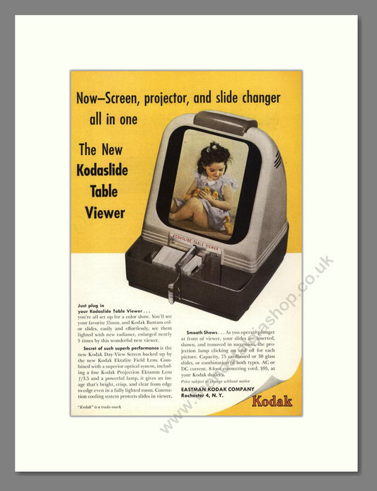 Kodak - Kodaslide Table Viewer. Vintage Advert 1949 (ref AD68277)