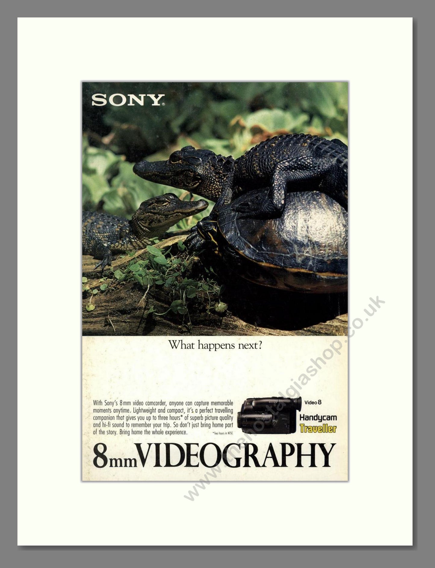 Sony - 8mm Handycam. Vintage Advert 1992 (ref AD68282)