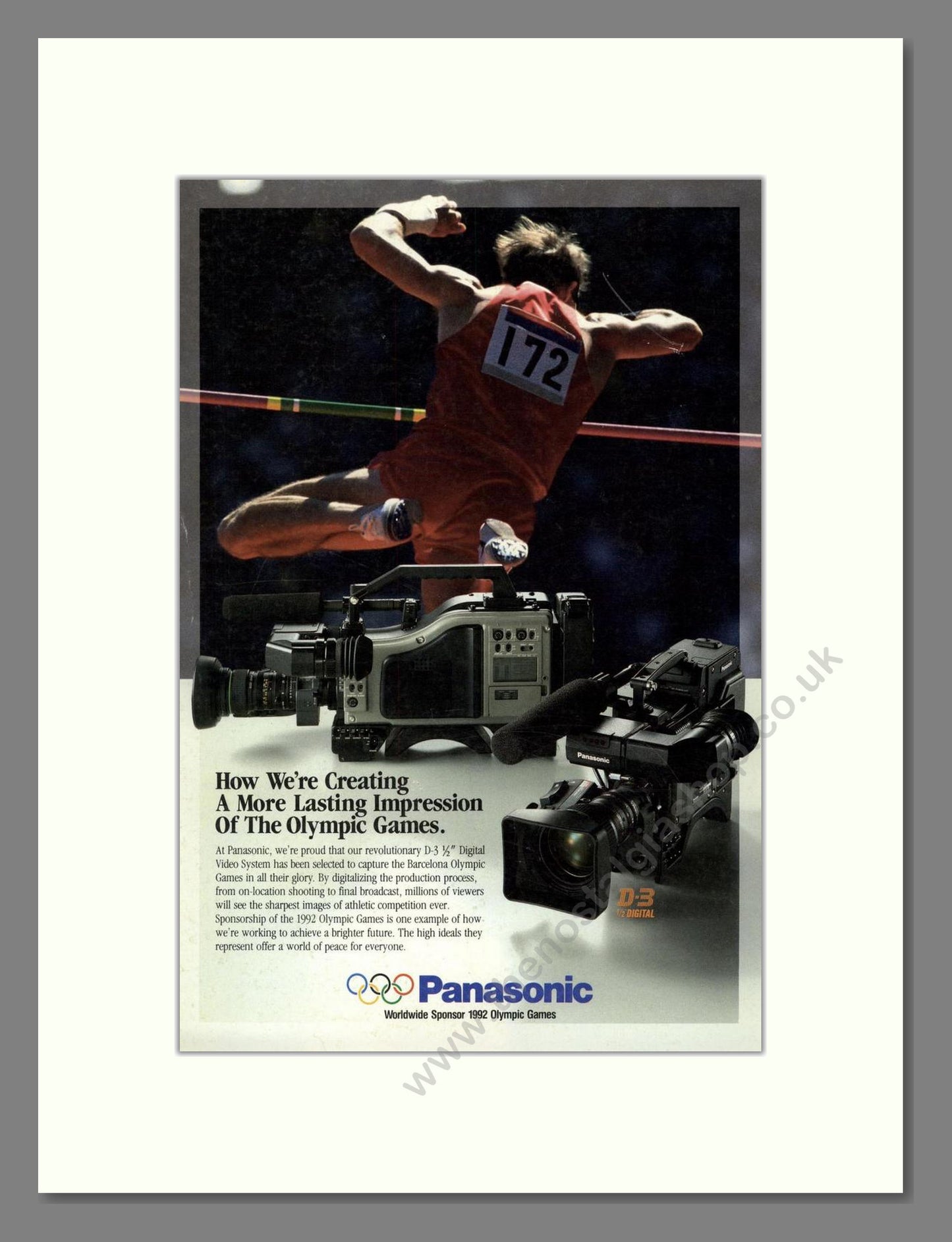 Panasonic - D3 1/2 Digital Video System. Vintage Advert 1992 (ref AD68284)