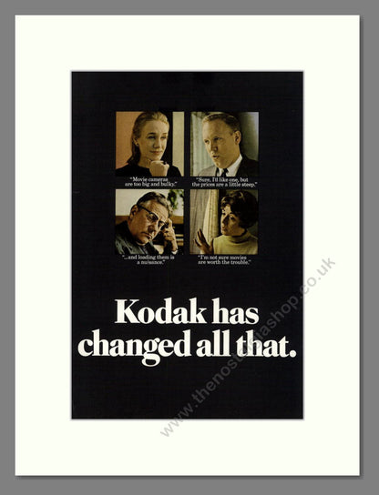 Kodak - Movie Cameras (Double Advert). Vintage Advert 1967 (ref AD68307)
