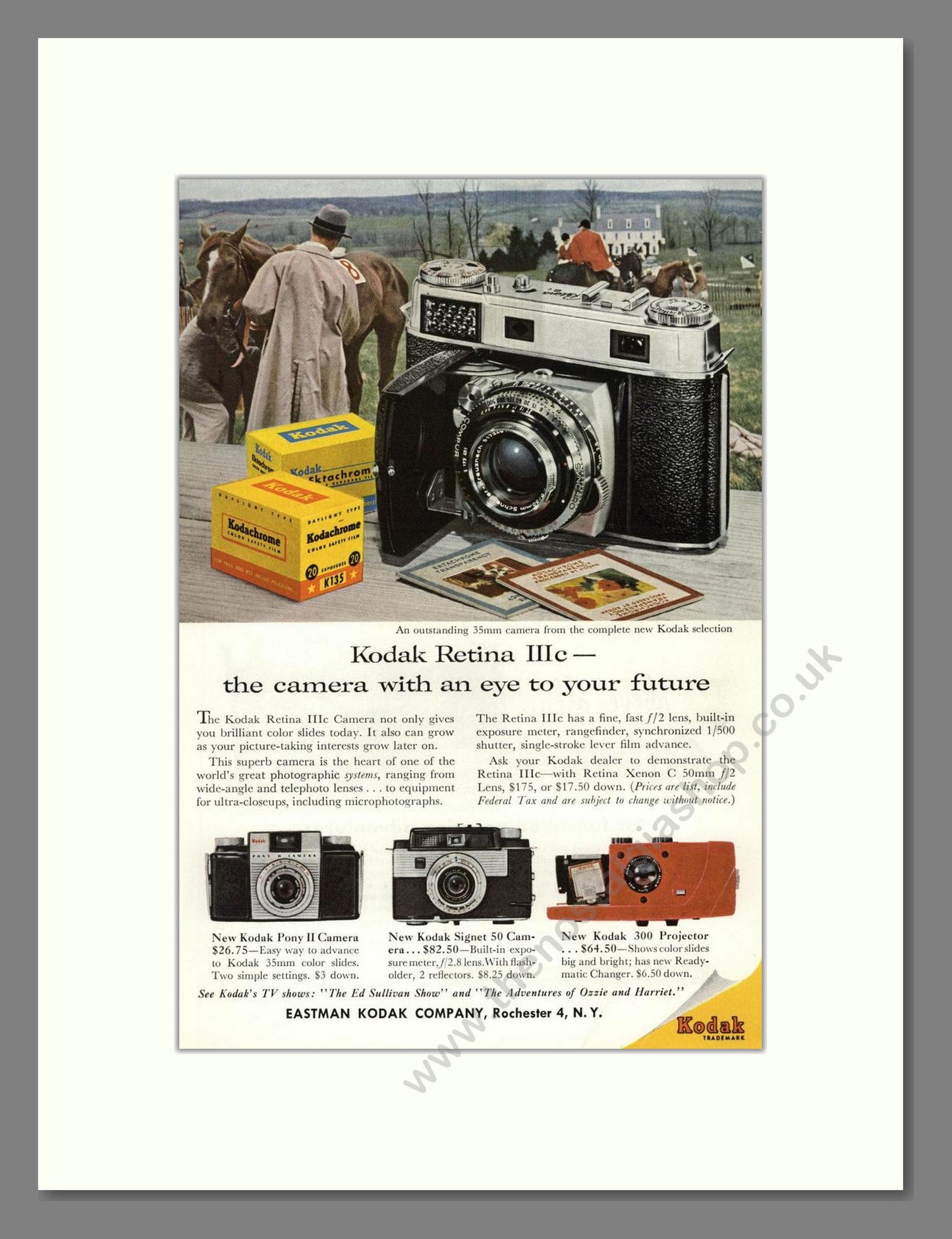 Kodak - Retina IIIe. Vintage Advert 1958 (ref AD68317)