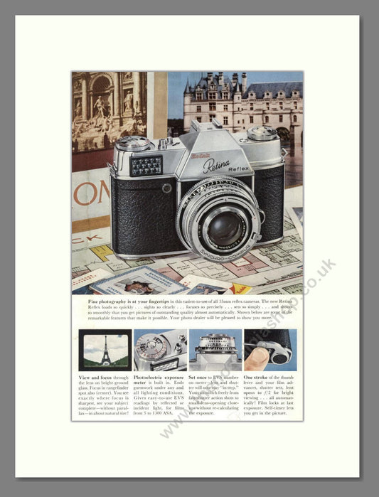 Kodak - Retina Reflex. Vintage Advert 1958 (ref AD68318)