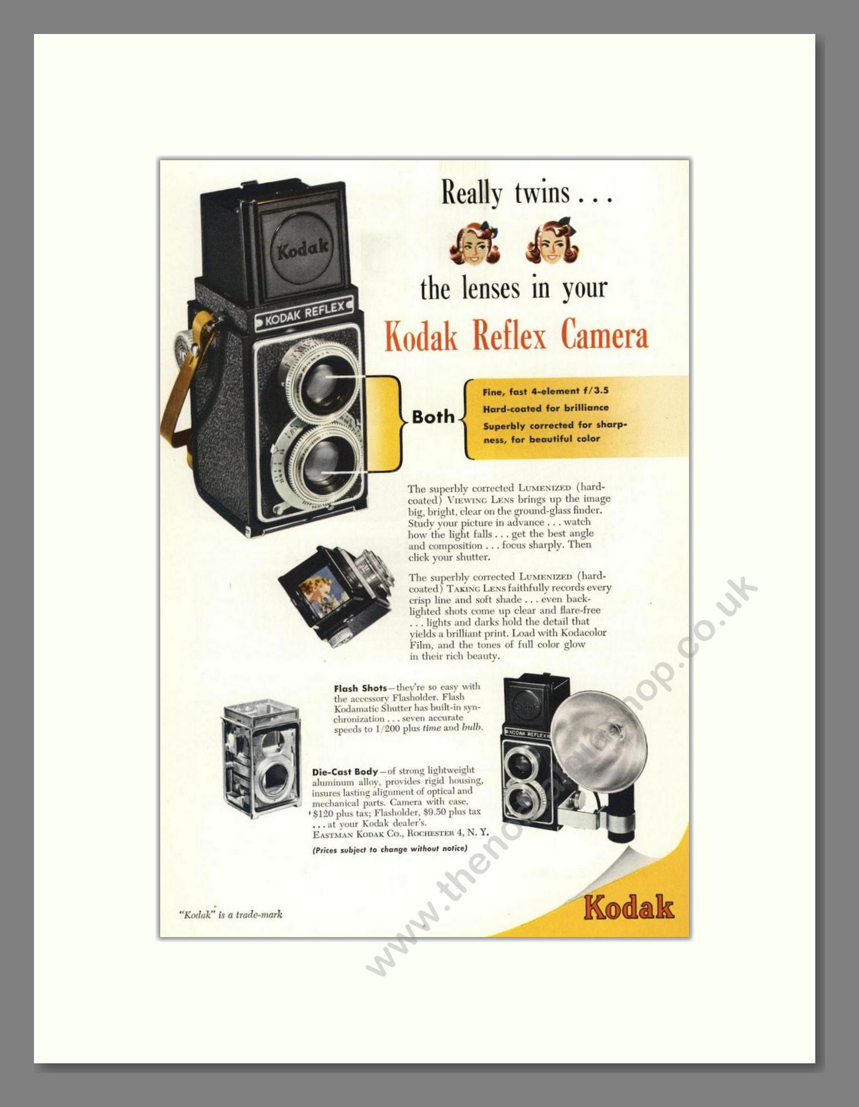 Kodak - Reflex Camera. Vintage Advert 1948 (ref AD68323)