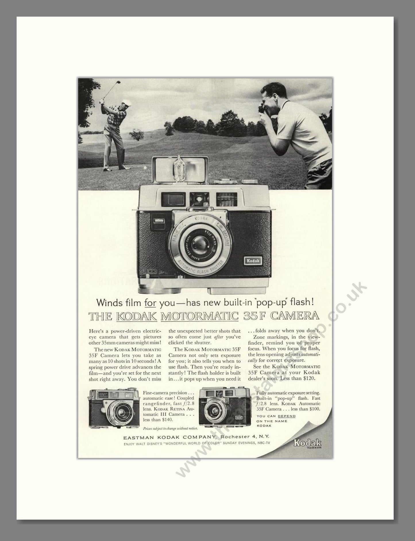 Kodak - Motormatic 35. Vintage Advert 1962 (ref AD68325)
