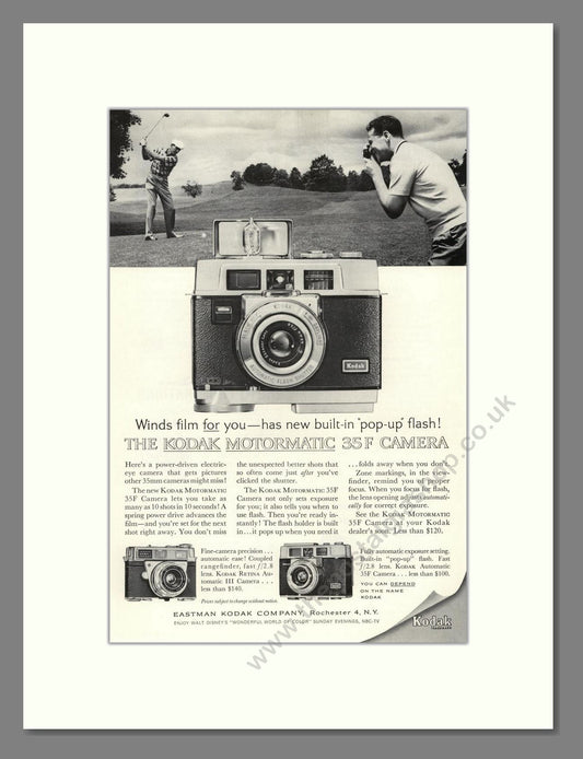 Kodak - Motormatic 35. Vintage Advert 1962 (ref AD68325)