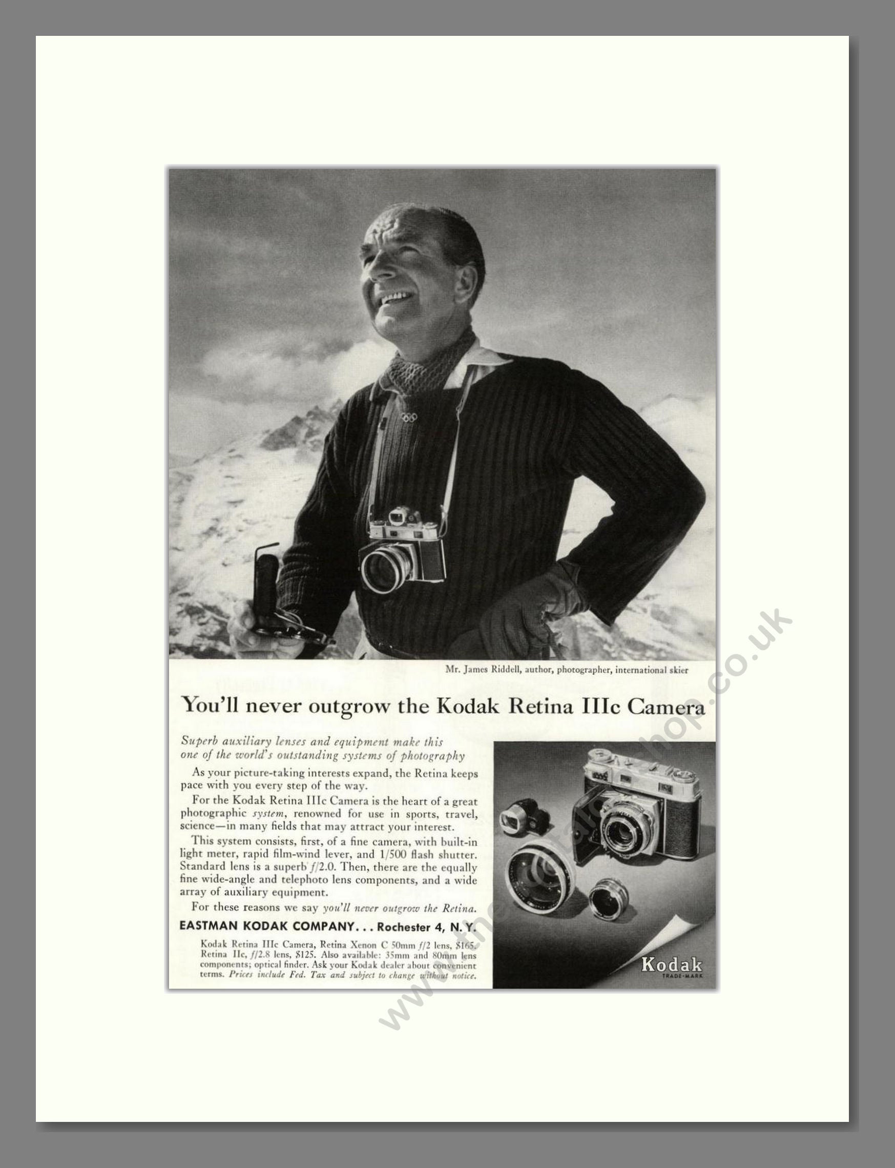 Kodak - Retina IIIe. Vintage Advert 1957 (ref AD68327)
