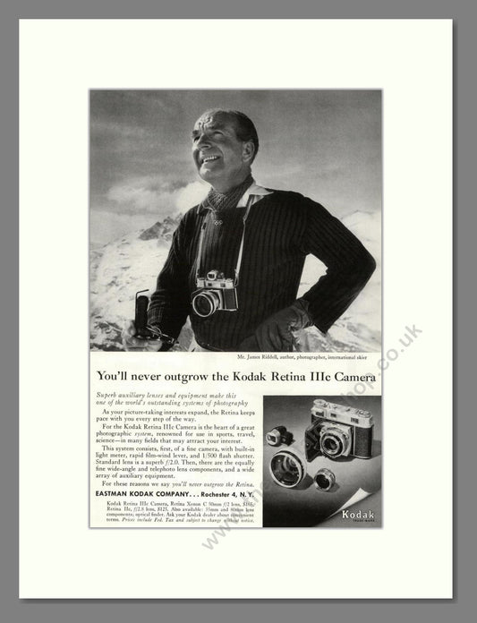 Kodak - Retina IIIe. Vintage Advert 1957 (ref AD68327)