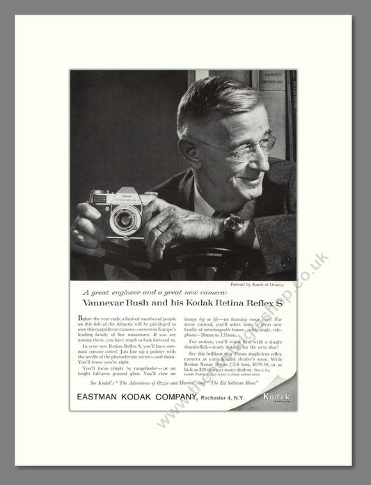 Kodak - Retina Reflex. Vintage Advert 1959 (ref AD68330)
