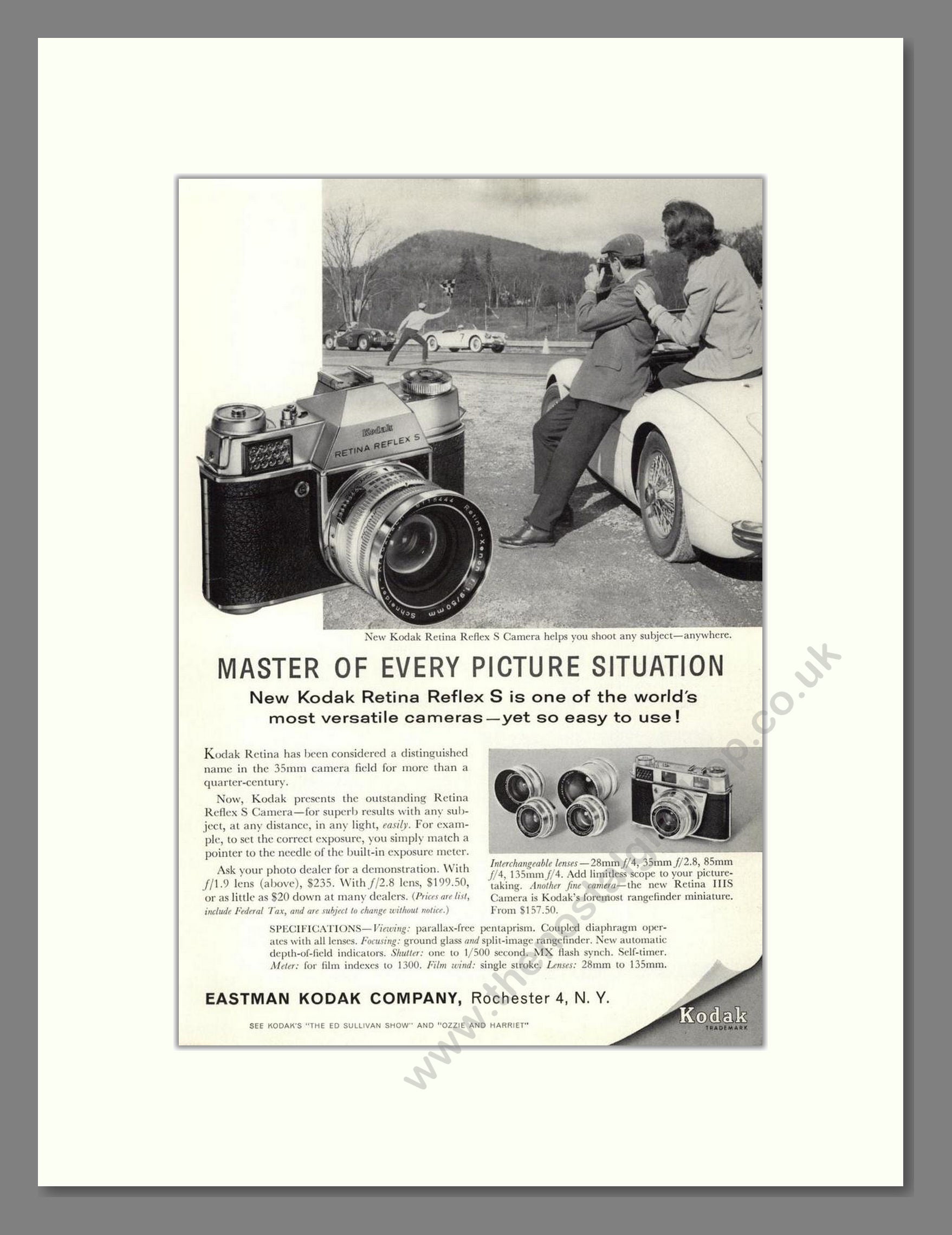 Kodak - Retina Reflex. Vintage Advert 1960 (ref AD68332)