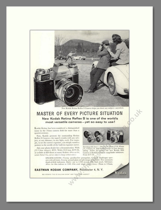 Kodak - Retina Reflex. Vintage Advert 1960 (ref AD68332)