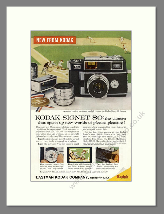 Kodak - Signet 80. Vintage Advert 1959 (ref AD68337)
