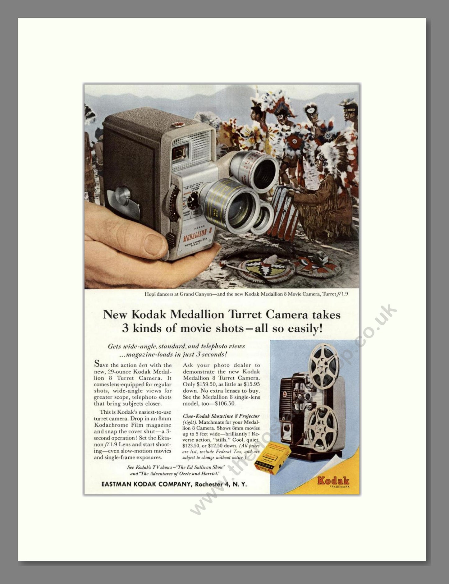 Kodak - Medallion 8 Camera. Vintage Advert 1958 (ref AD68339)