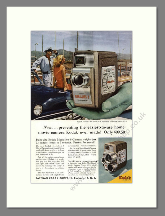Kodak - Medallion 8 Camera. Vintage Advert 1957 (ref AD68349)