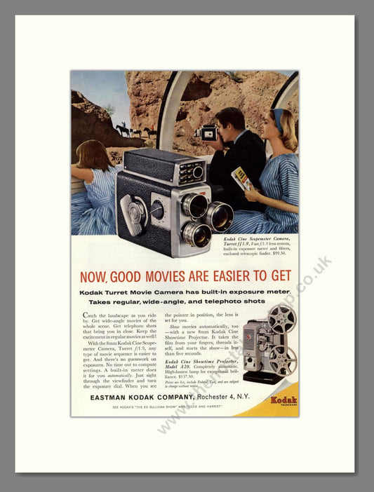 Kodak - Turret Movie Camera. Vintage Advert 1960 (ref AD68350)