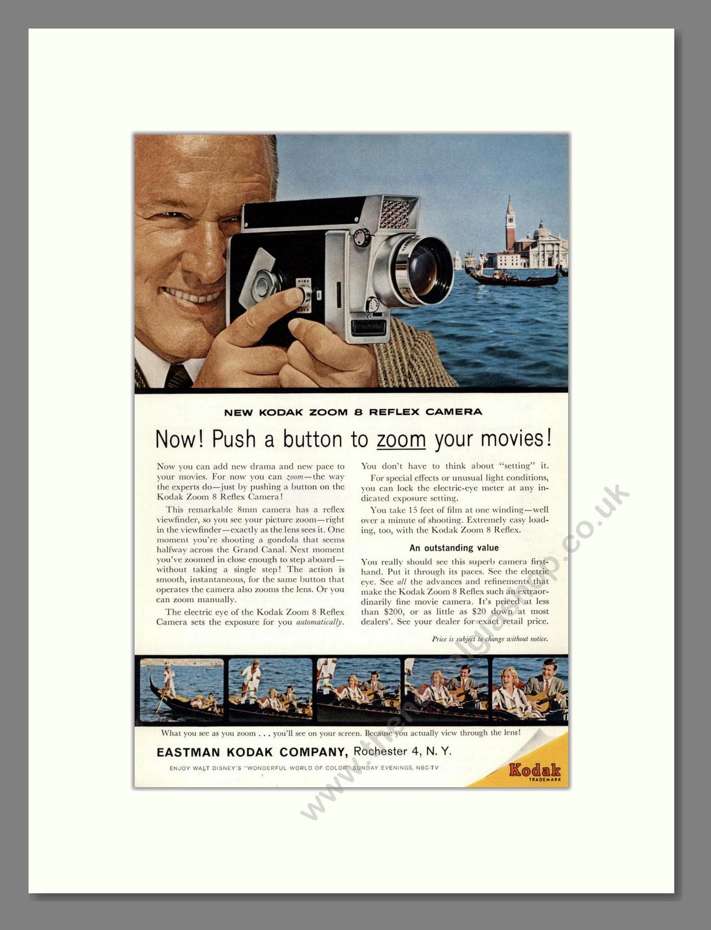 Kodak - Zoom 8 Reflex. Vintage Advert 1961 (ref AD68357)