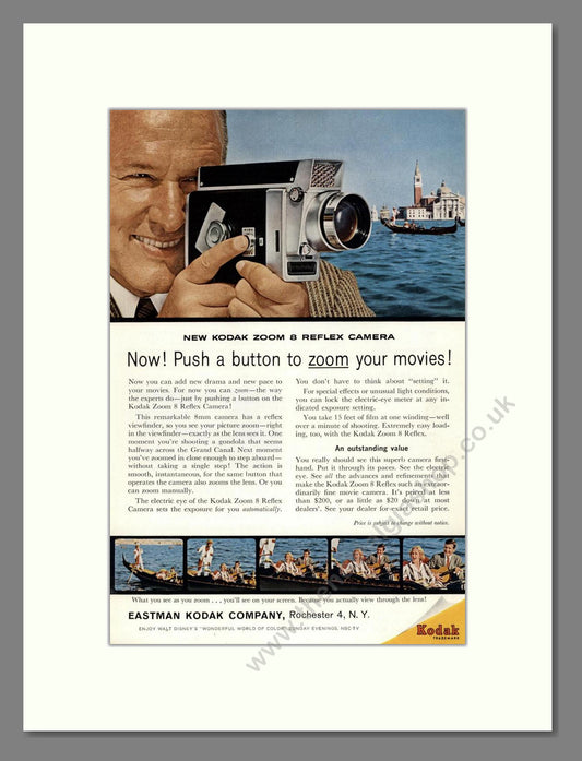 Kodak - Zoom 8 Reflex. Vintage Advert 1961 (ref AD68357)