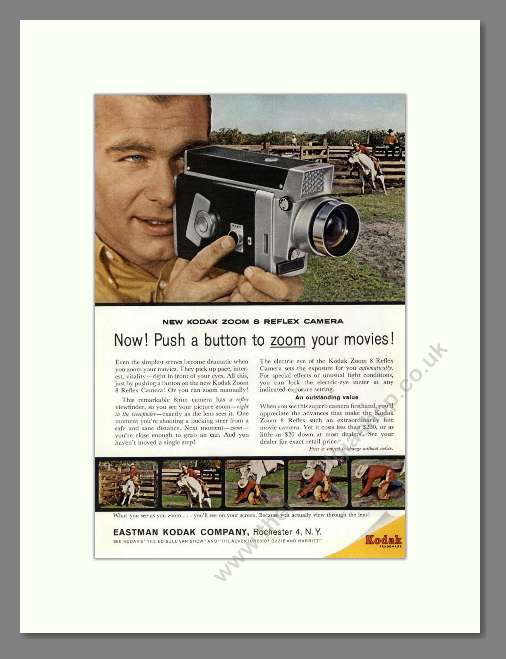 Kodak - Zoom 8 Reflex. Vintage Advert 1961 (ref AD68358)