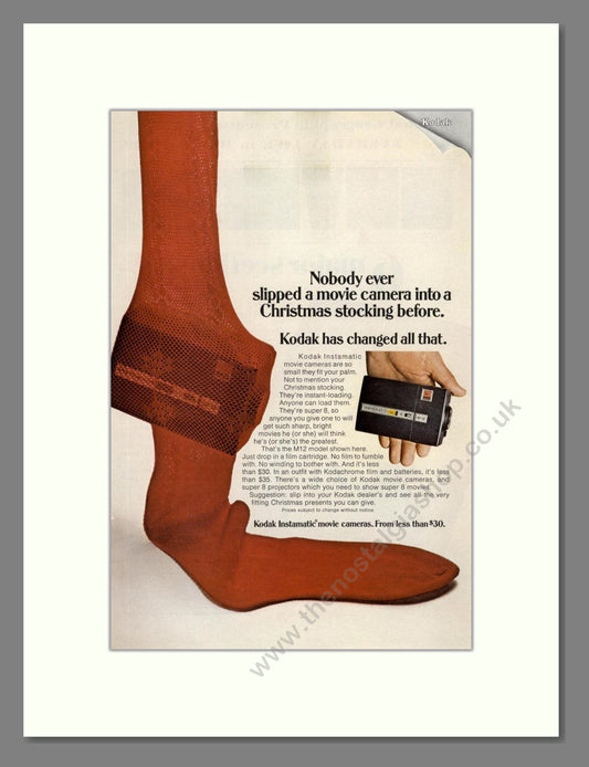 Kodak - Instamatic M12. Vintage Advert 1968 (ref AD68360)