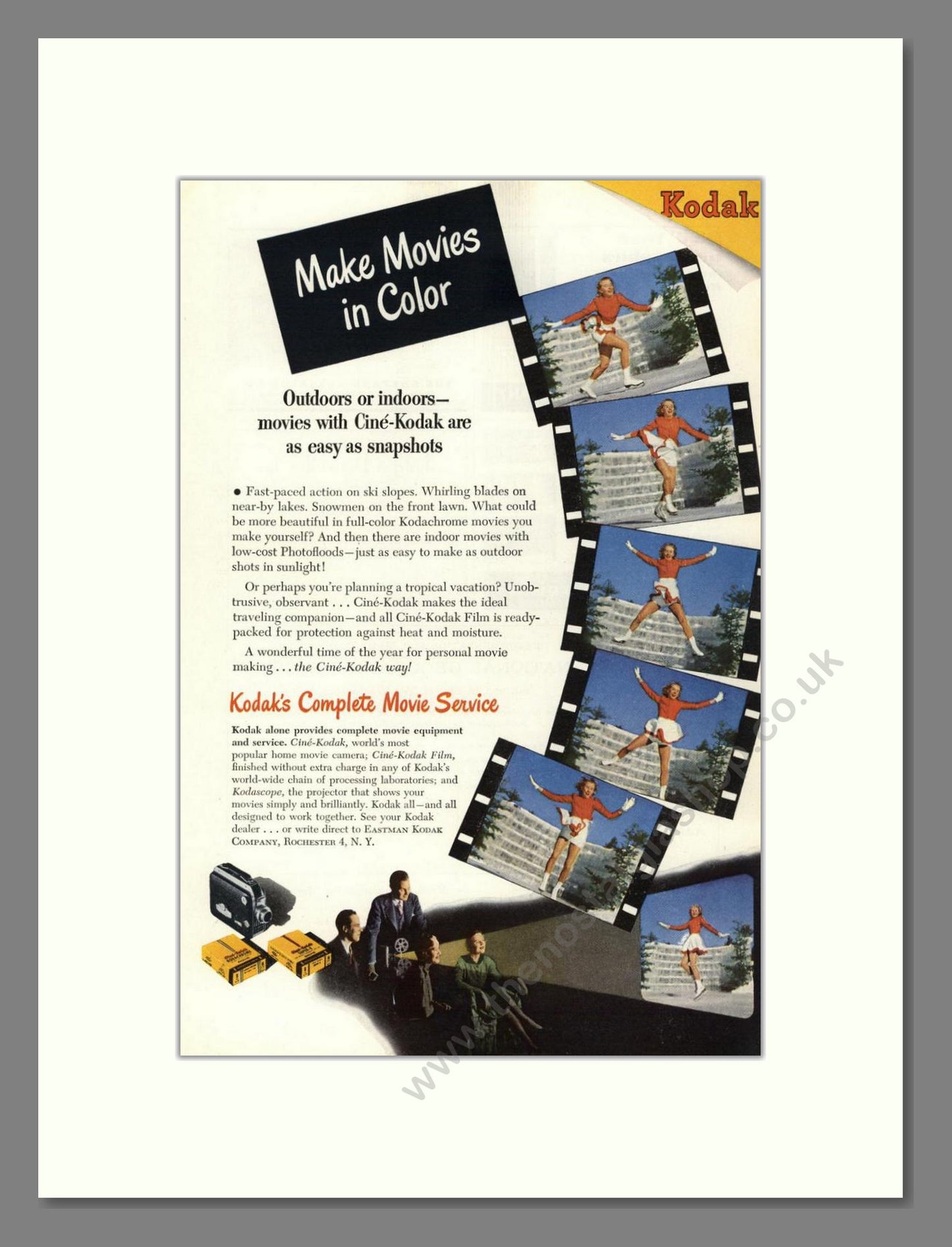 Kodak - Cine-Kodak Movie Cameras. Vintage Advert 1947 (ref AD68371)