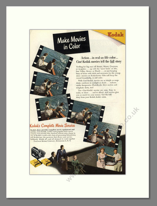 Kodak - Cine-Kodak Movie Cameras. Vintage Advert 1947 (ref AD68372)