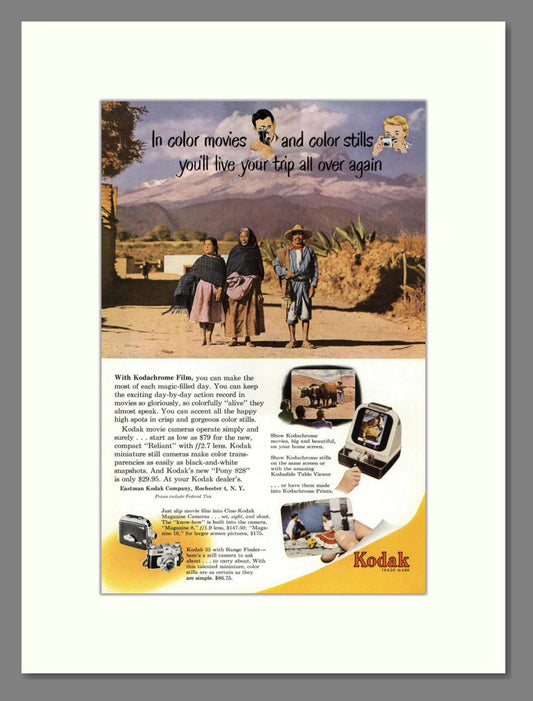 Kodak - Kodachrome Film. Vintage Advert 1950 (ref AD68400)