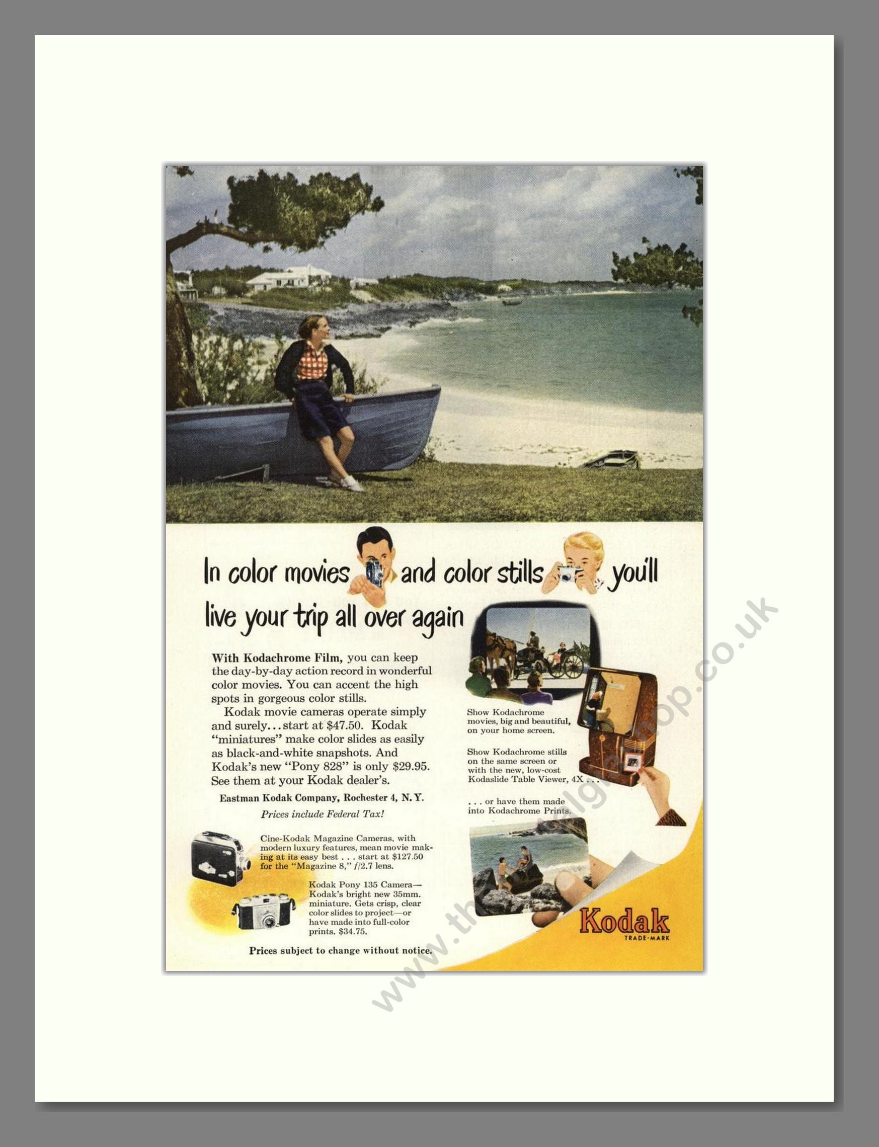 Kodak - Kodachrome Film. Vintage Advert 1951 (ref AD68403)
