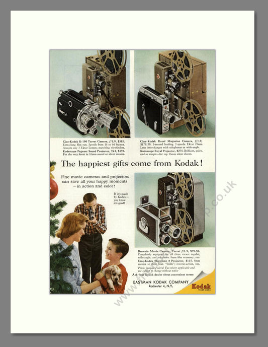 Kodak - Cine-Kodak Cameras And Projectors. Vintage Advert 1956 (ref AD68417)