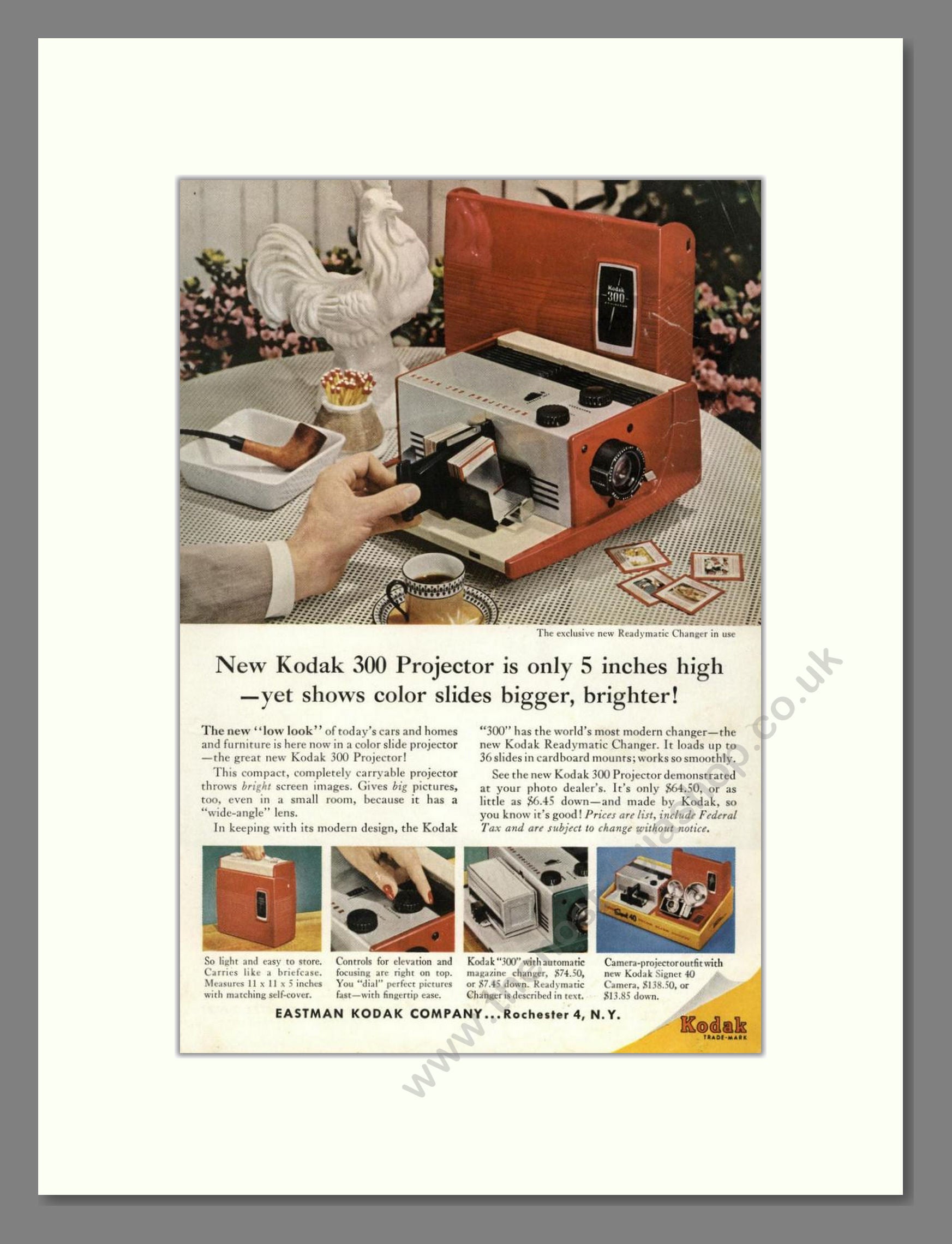Kodak - 300 Slide Projector. Vintage Advert 1957 (ref AD68425)