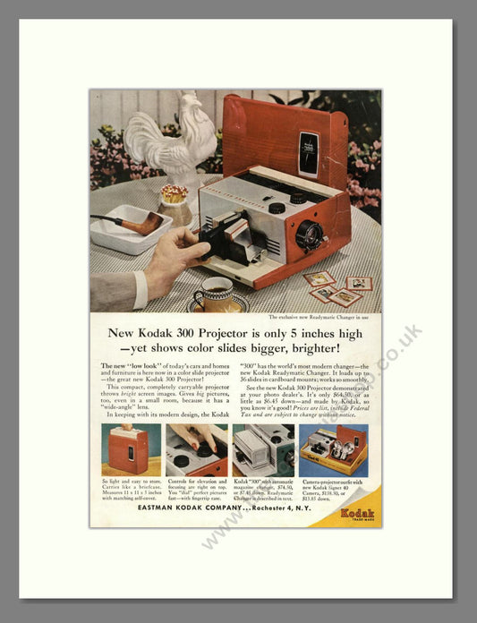 Kodak - 300 Slide Projector. Vintage Advert 1957 (ref AD68425)