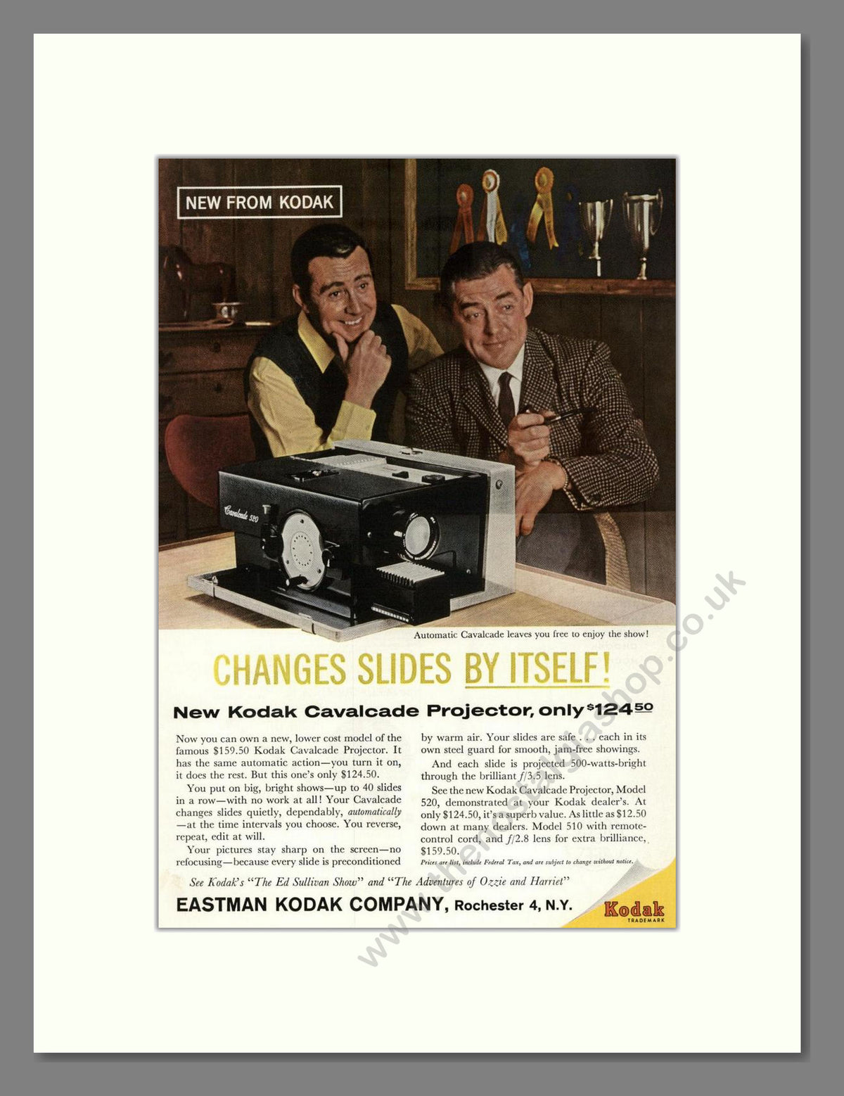 Kodak - Cavalcade Projector. Vintage Advert 1959 (ref AD68733)