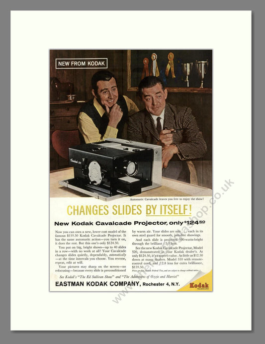 Kodak - Cavalcade Projector. Vintage Advert 1959 (ref AD68733)