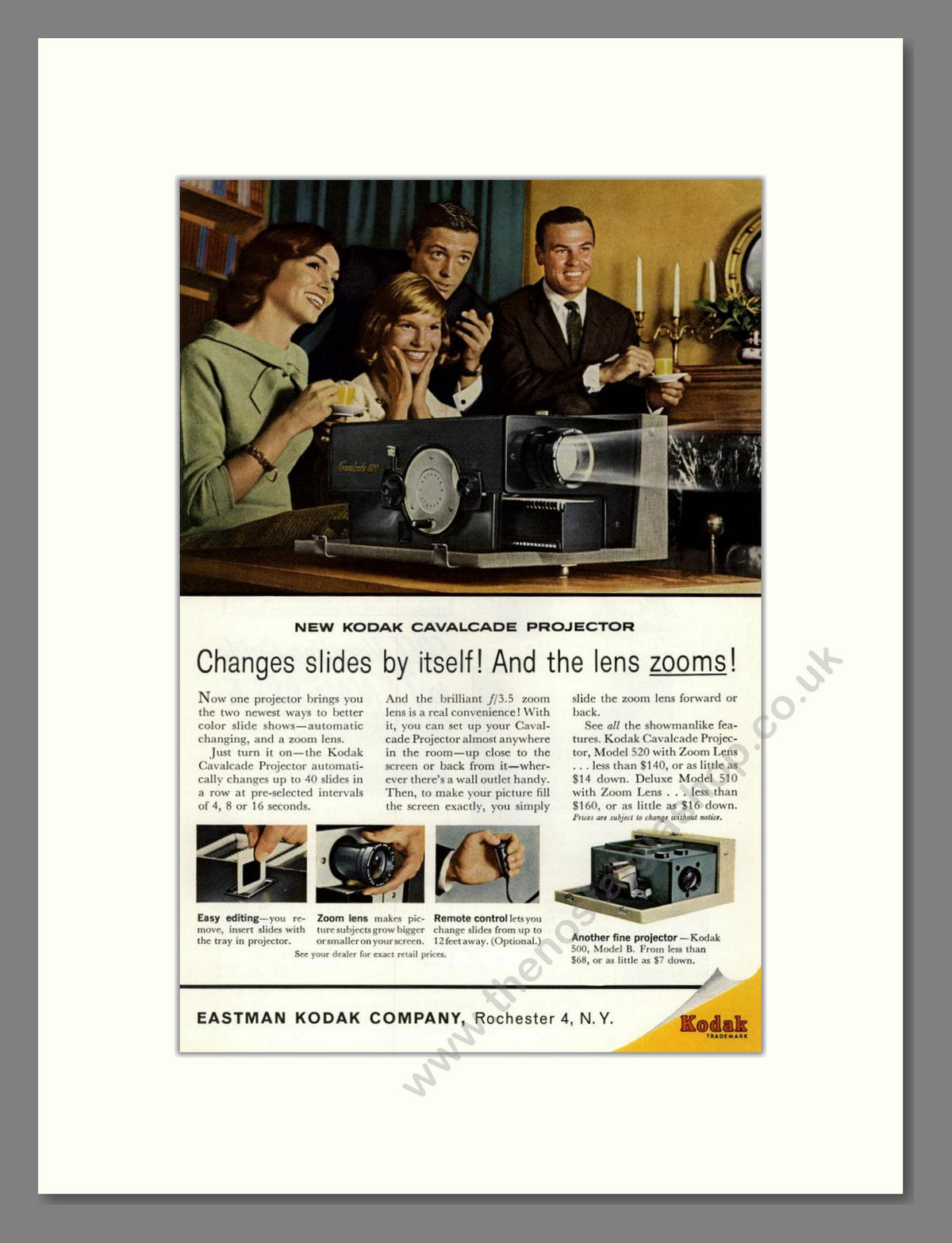 Kodak - Cavalcade Projector. Vintage Advert 1961 (ref AD68735)