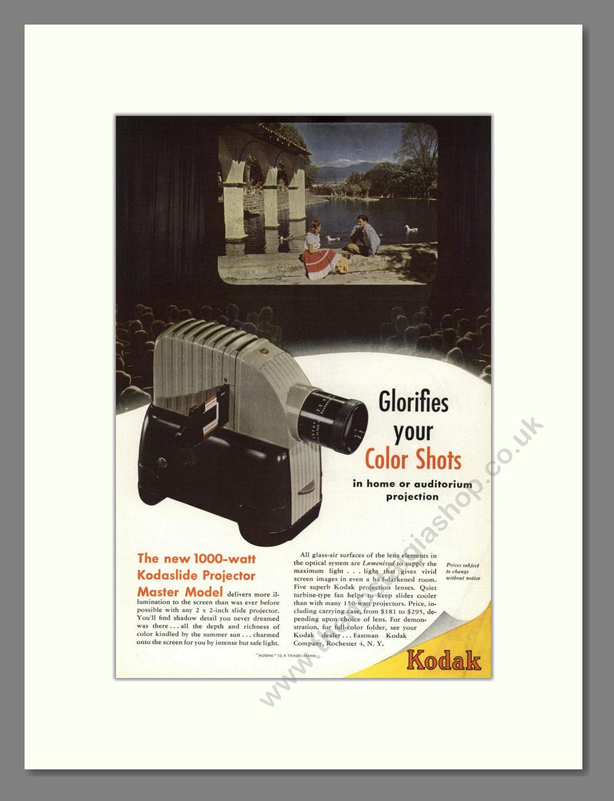 Kodak - Kodaslide Projector Master Model. Vintage Advert 1948 (ref AD68739)