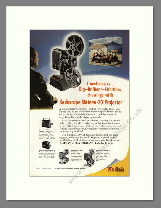 Kodak - Sixteen-20 Projector. Vintage Advert 1948 (ref AD68753)