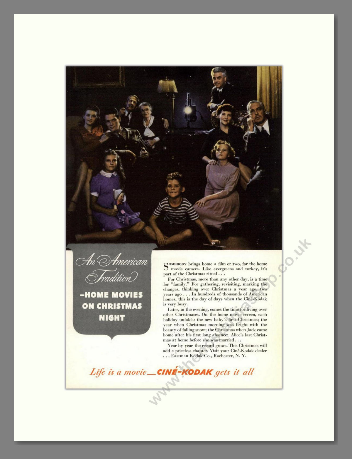 Kodak - Cine-Kodak Projector. Vintage Advert 1942 (ref AD68754)