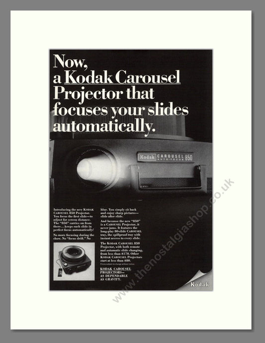 Kodak - Carousel Projector. Vintage Advert 1967 (ref AD68763)